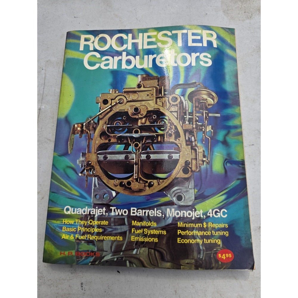 Rochester Carburetors  Roe & Fisher HP Books 1973 Manual Book